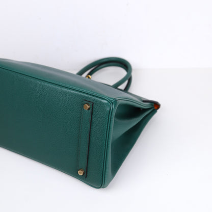 Hermes｜Birkin 35 Vachette Ardennes Vert Anglais 1994