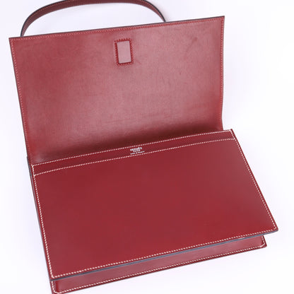 Hermes Valentine  Shoulder bag in Chamonix Rouge H 2001, inside