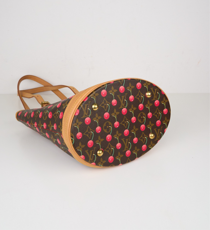Louis Vuitton X Takashima Murakami 2005 Monogram Cherry  Tote Handbag