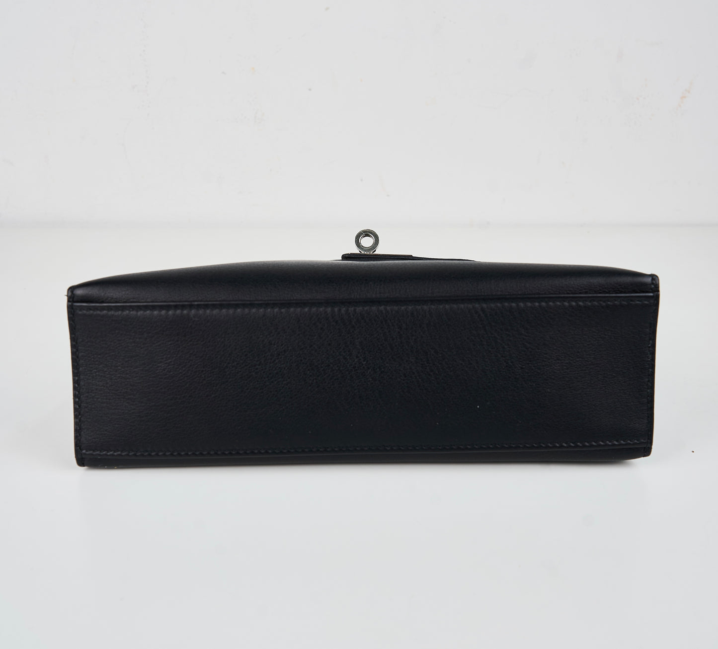 Hermes｜Kelly Pochette Black Handbag Evergrain 2006