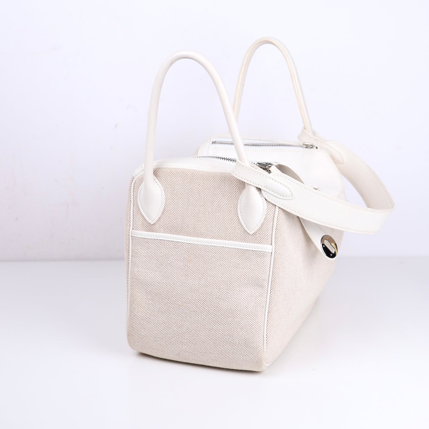 Hermes｜ Lindy 30 2-way Handbag  Black  Swift/Toile 2007
