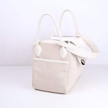 Hermes｜ Lindy 30 2-way Handbag  Black  Swift/Toile 2007