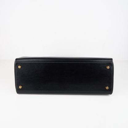 Hermes｜ Kelly 35 Handbag  Box Calf  Black 1993