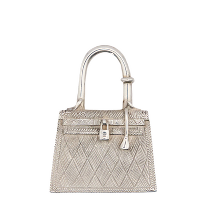 Hermes |Kelly bag  motif Cadena Silver S925