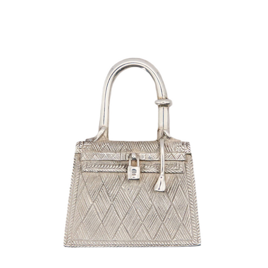 Hermes |Kelly bag  motif Cadena Silver S925