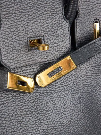 Hermes｜Birkin 30 Handbag  Vachette Ardennes Black  2003