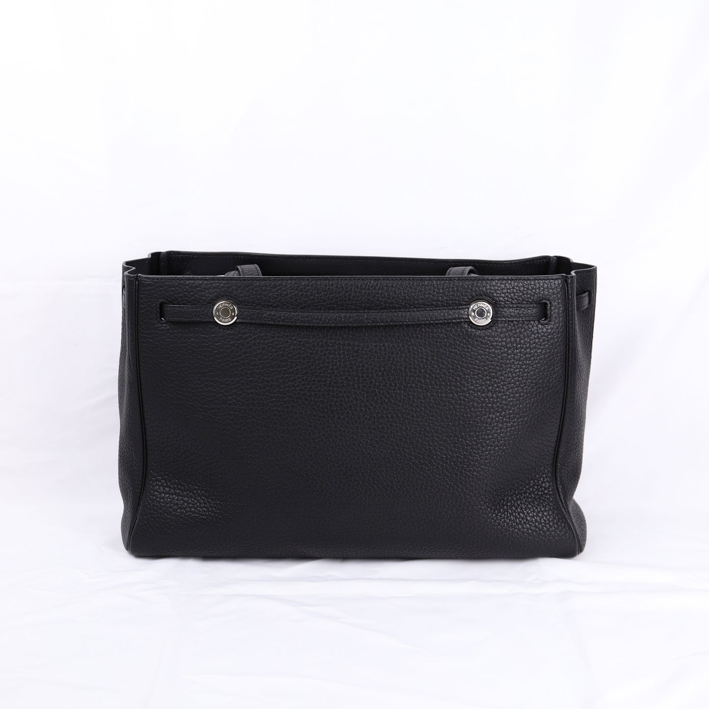 Hermes Cabana Tote Bag in Black Togo 2002