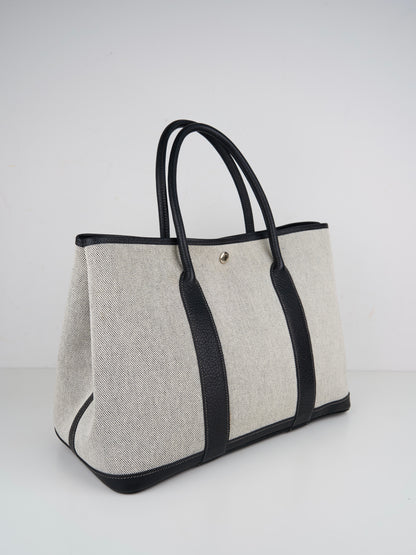 Hermes｜ Garden Party PM Handbag Canvas 2004