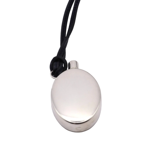 Hermes Sterling Silver Perfume Bottle Pendant Necklace