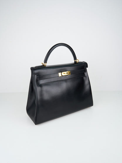 Hermes｜ Kelly32 Handbag  Box Calf 2000