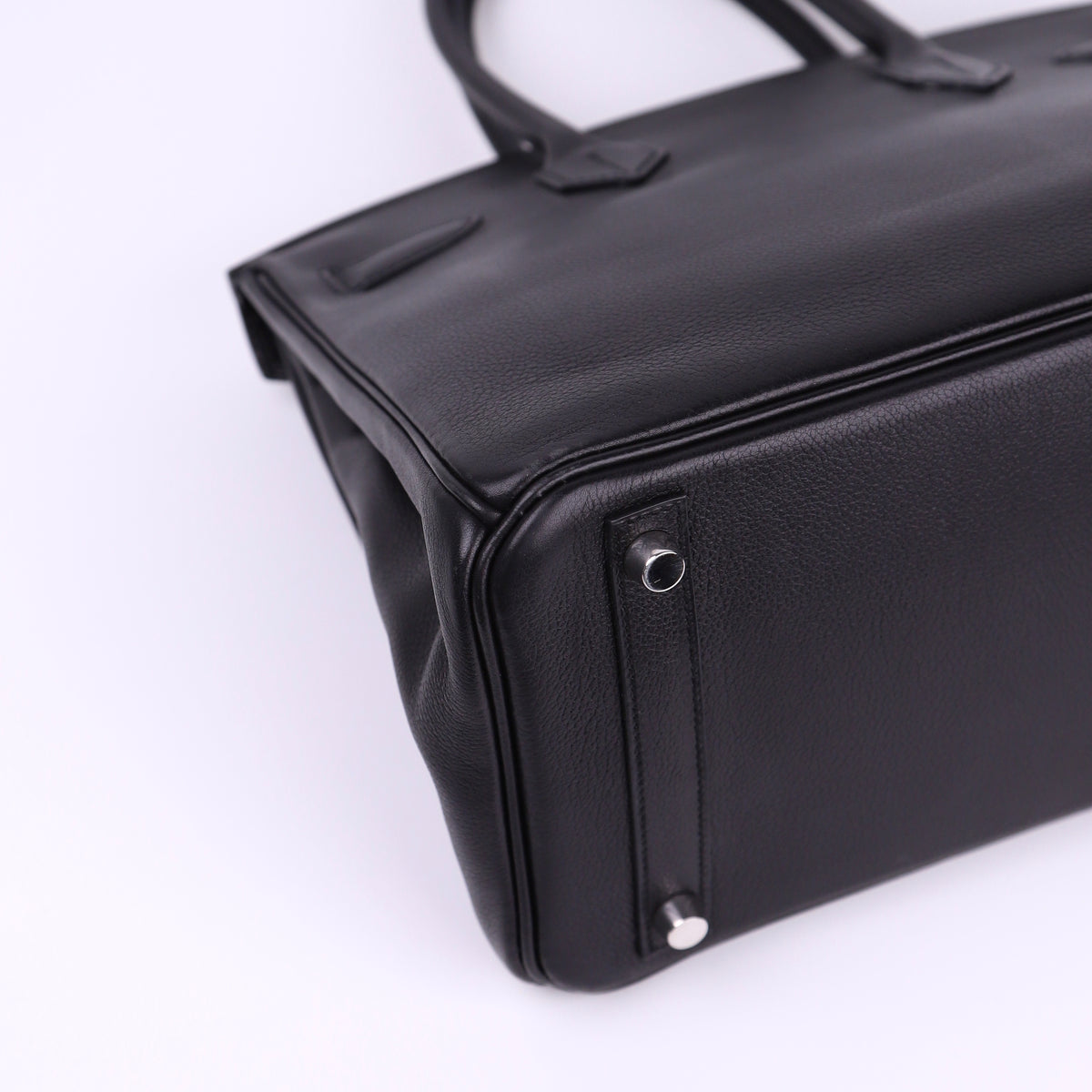 Hermes Birkin 30 in Evercolor Black 2008 PHW,corner3