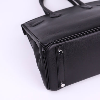 Hermes Birkin 30 in Evercolor Black 2008 PHW,corner3