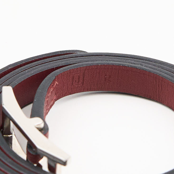 Hermes | Hapi Quad Tour Leather Bracelet Rouge H Box Calf 2006