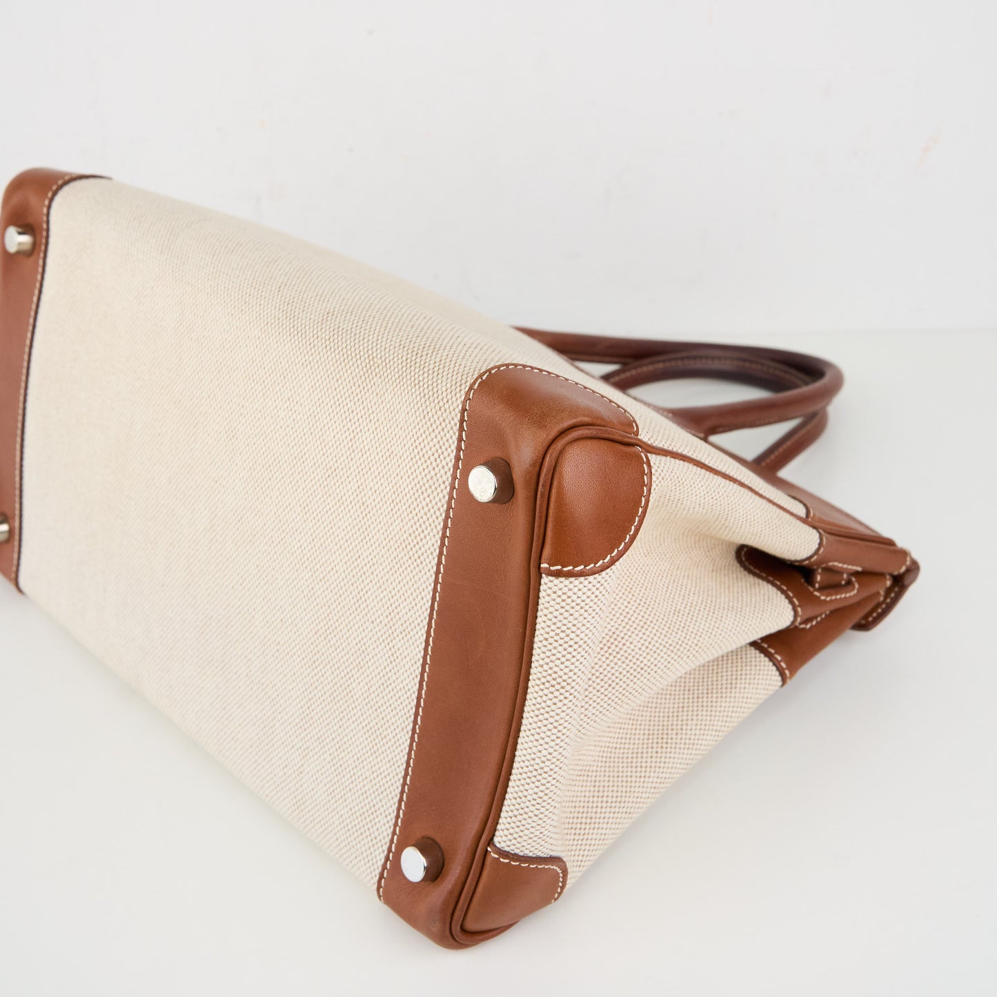 Hermes｜Birkin 30 Handbag  Barenia/Toile Faubourg Canvas 2003