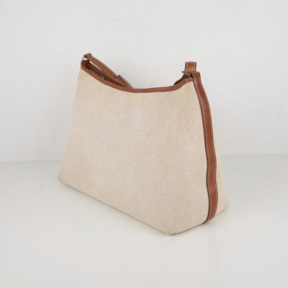 Hermes｜ Berlingot Shoulder Bag  Barenia/Toile  2001