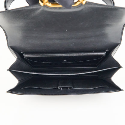 Hermes｜Fonsbelle shoulder bag Box Calf  Black  1989