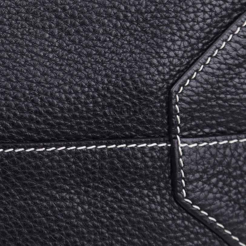 Hermes｜ Double Sens shoulder bag reversible Tote bag Black/Chocolate Togo 2013