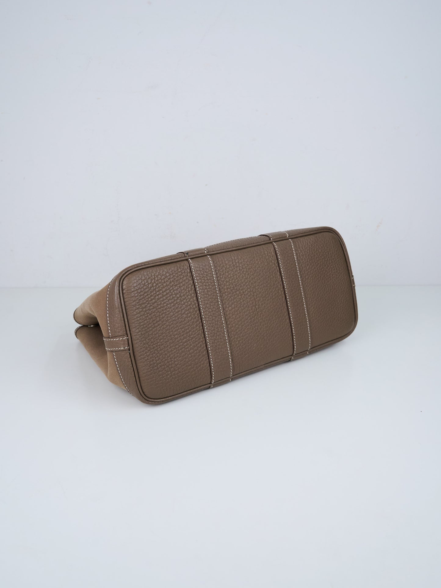 Hermes｜ Garden Party TPM Handbag Canvas Etoupe 2012