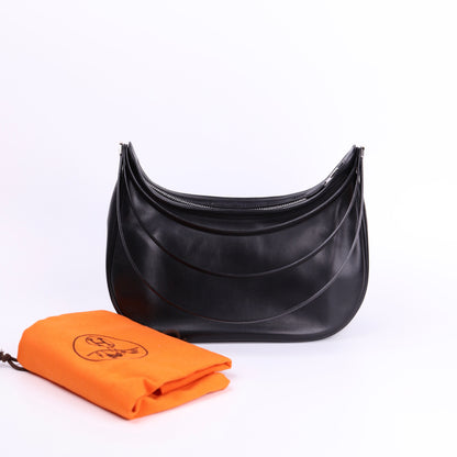 Hermes Caporal Handbag in Black Evercalf 2002 (Margiela Era)