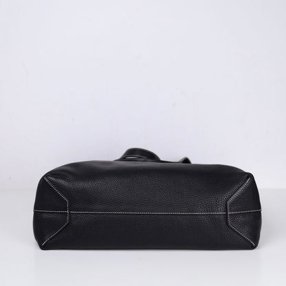 Hermes｜ Double Sens shoulder bag reversible Tote bag Black/Chocolate Togo 2013