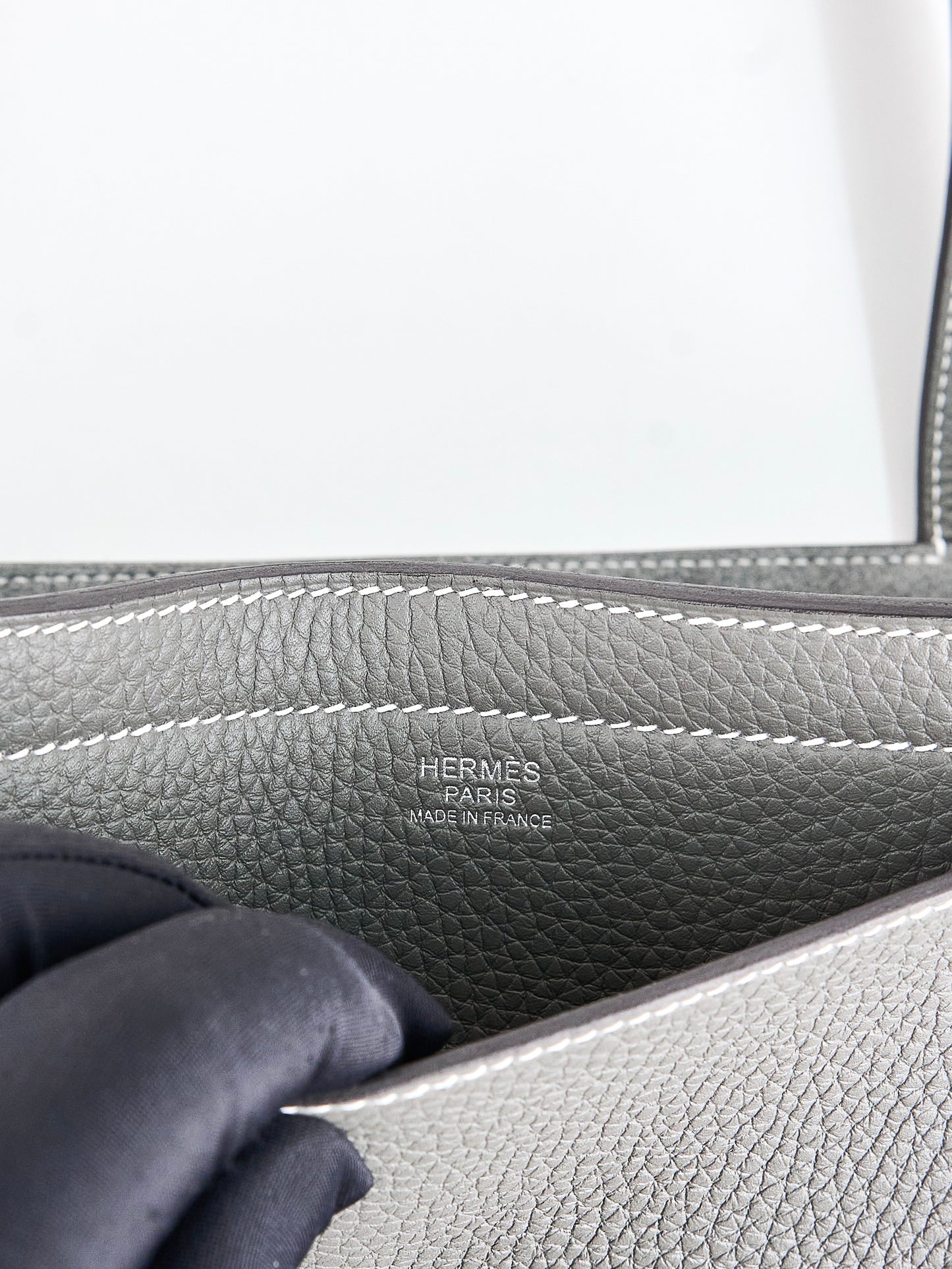 Hermes｜Cabasellier  totebag  Gris Meyer Taurillon Clemence 2022