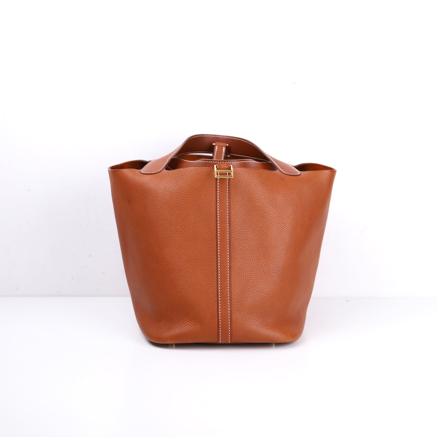 Hermès Picotin MM Fauve Barenia Faubourg,Back View