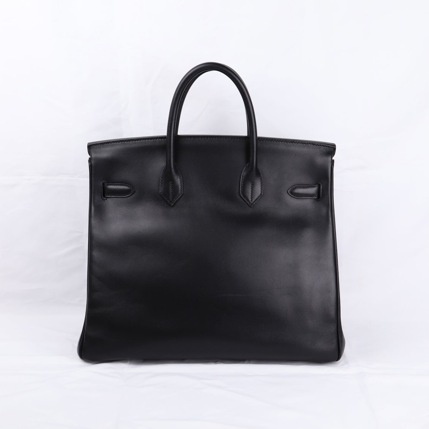 Hermes Hac 32 Handbag in Evercalf Black 2009，back view