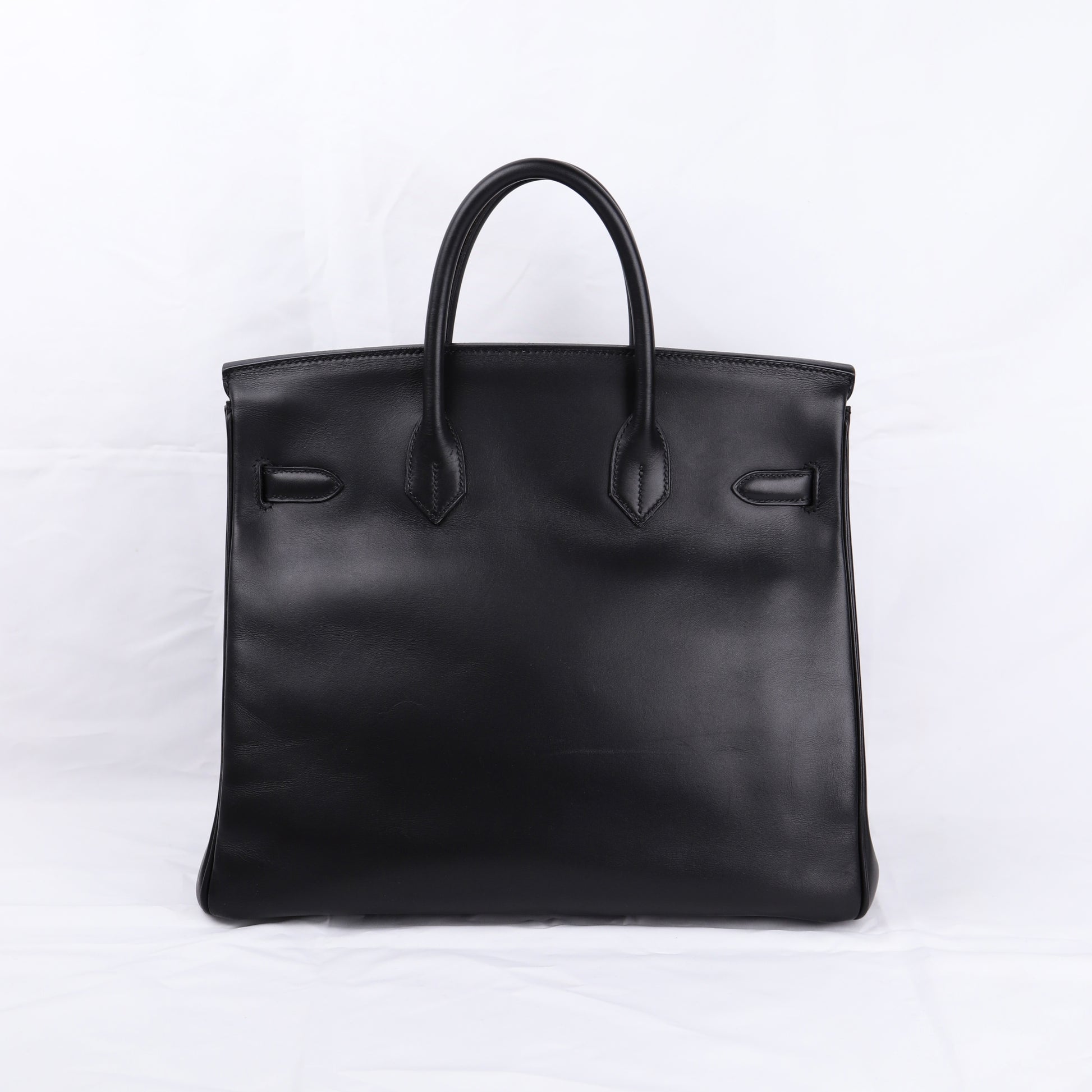 Hermes Hac 32 Handbag in Evercalf Black 2009，back view