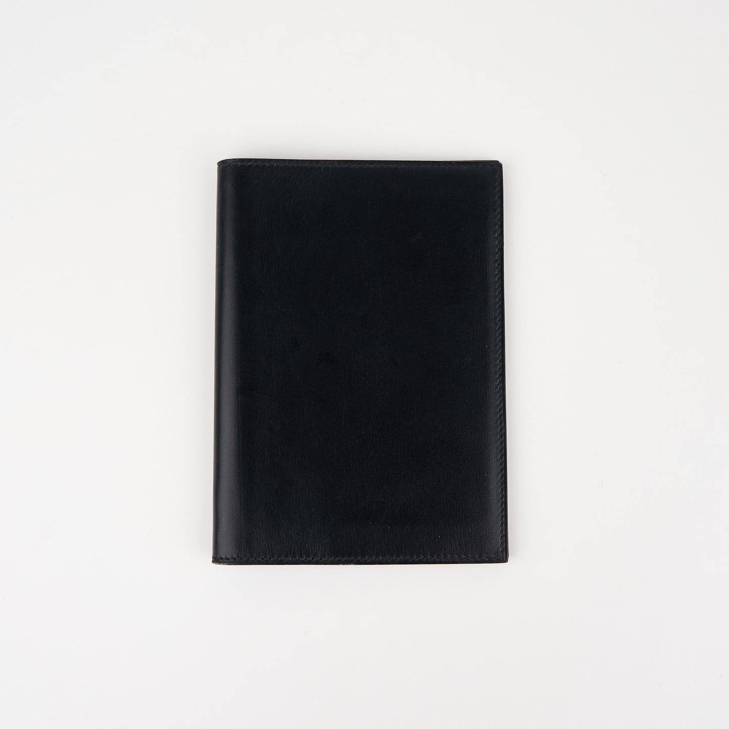 Hermes| Journal Case Passport Cover Black Box Calf 1997