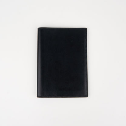 Hermes| Journal Case Passport Cover Black Box Calf 1997