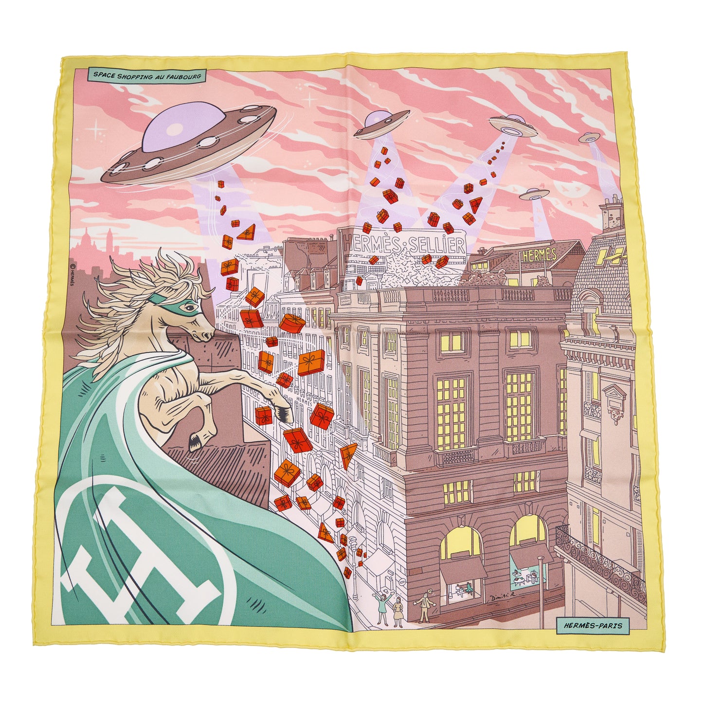 Hermes | Silk Scarf Carre 45 Space Shopping au Faubourg