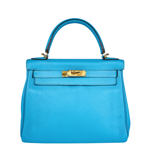 Hermes｜Kelly 28 Togo Turquoise Blue 2004