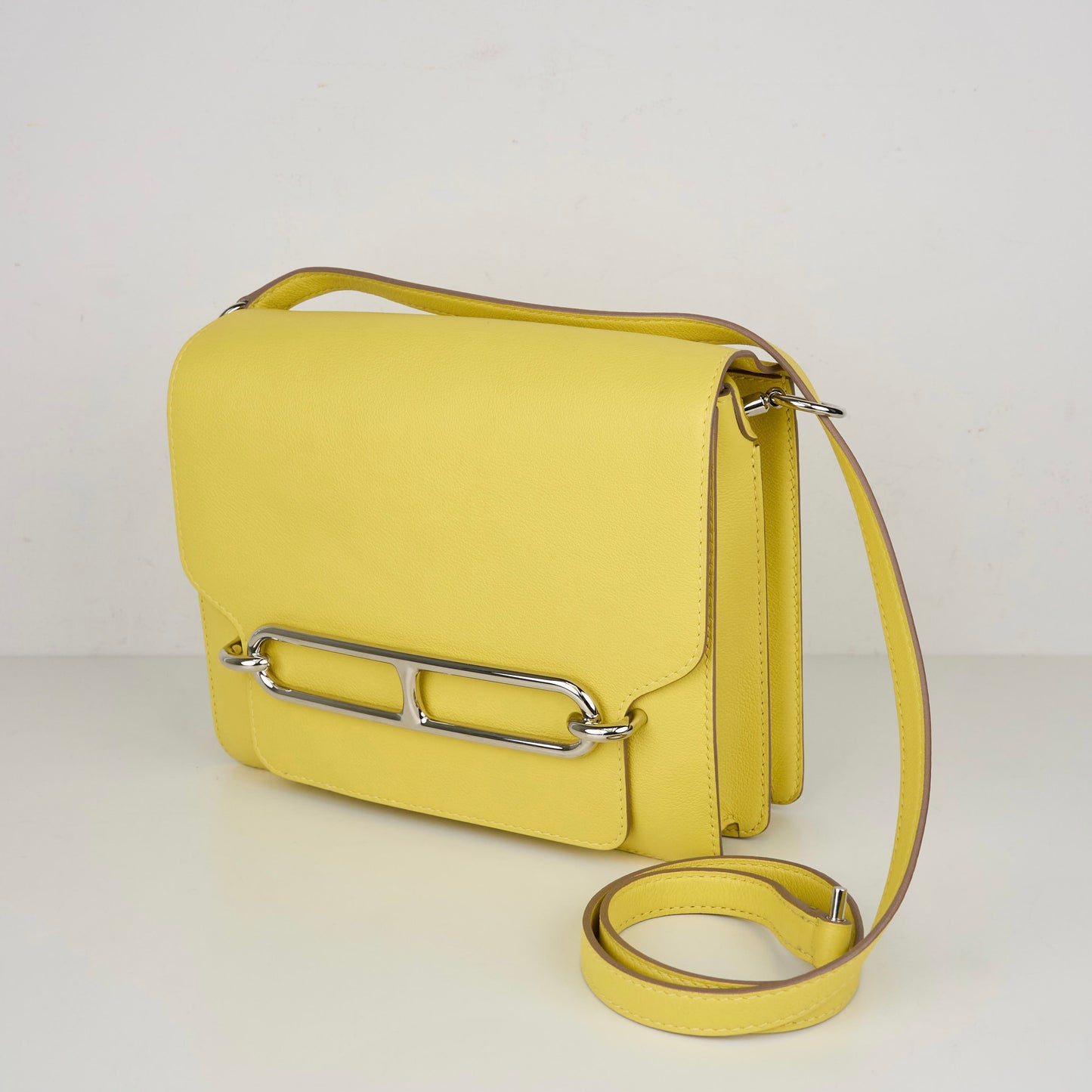Hermes｜ Roulis 23 Shoulder bag  Lime Evercolor 2021