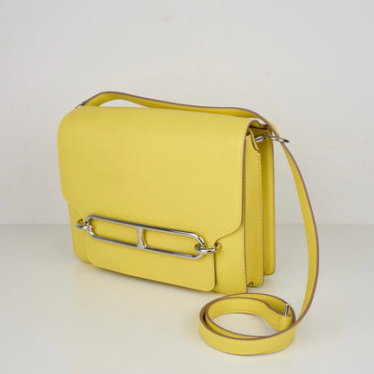 Hermes｜ Roulis 23 Shoulder bag  Lime Evercolor 2021