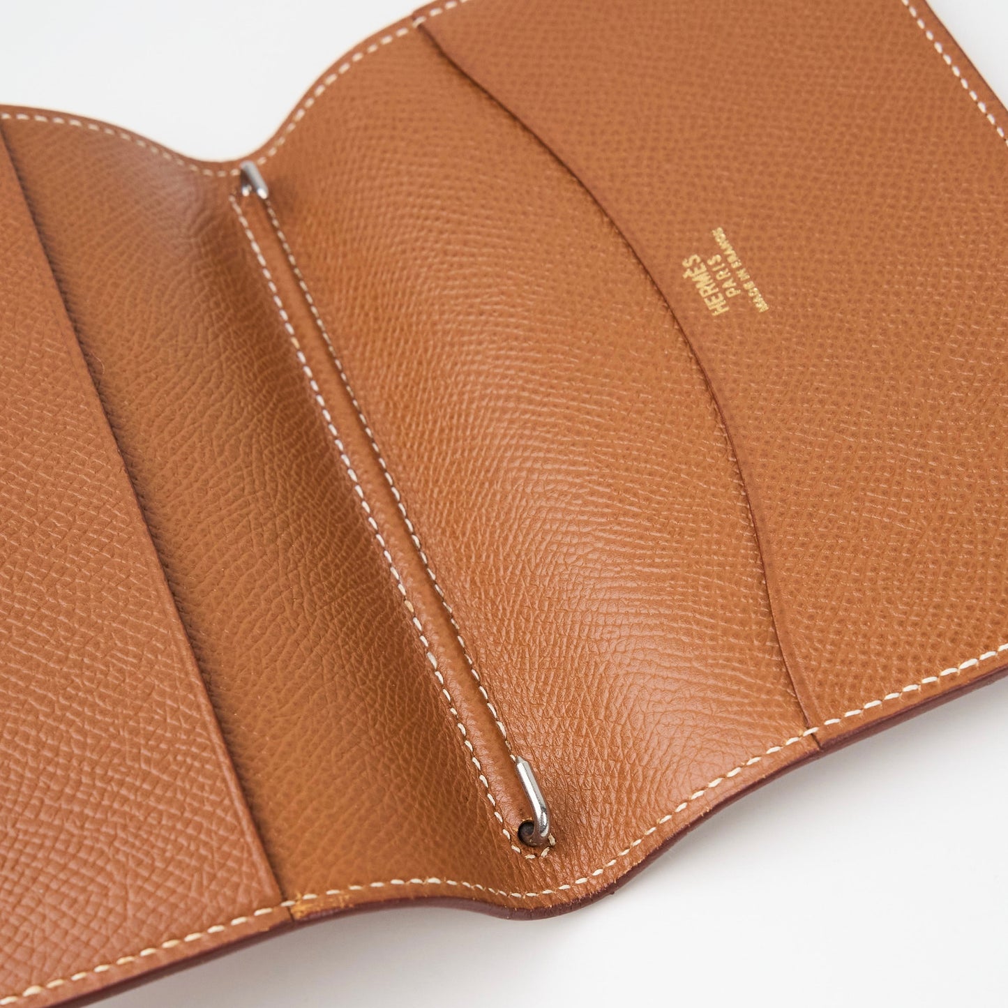 Hemres| Journal Case Passport Cover Gold Epsom 1997