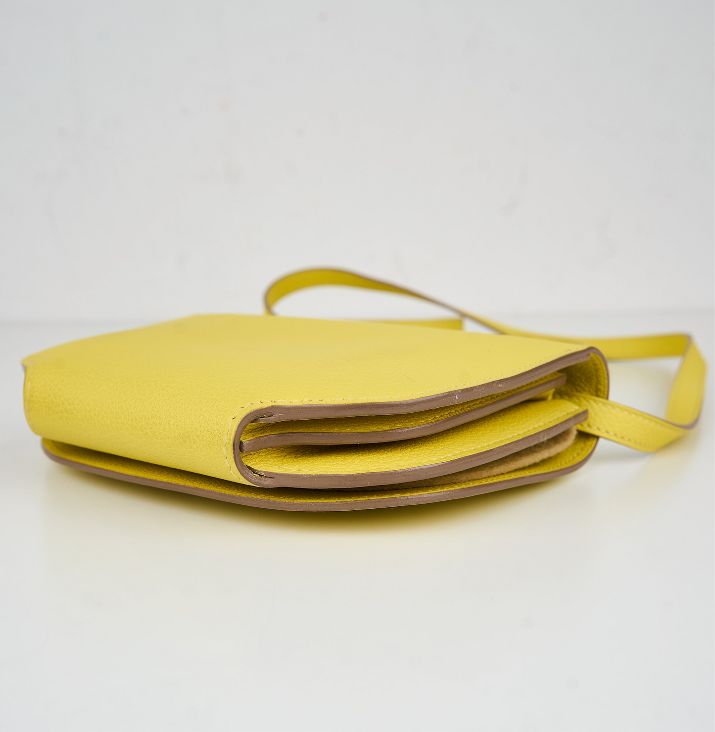 Hermes｜ Convoyeur shoulder bag  Lime Evercolor 2017