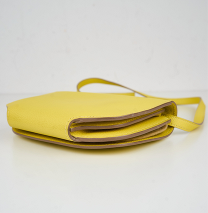 Hermes｜ Convoyeur shoulder bag  Lime Evercolor 2017