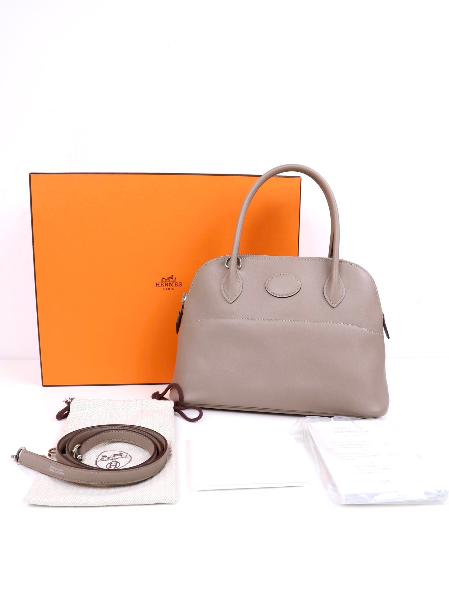 Hermes | Bolide 27 Shoulder Bag Swift Gris Tourterelle 2017