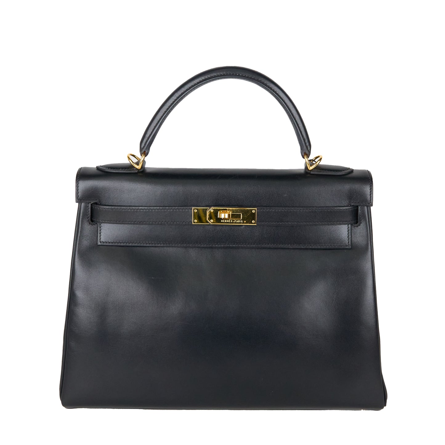 Hermes｜ Kelly32 Handbag  Box Calf  Black 2002
