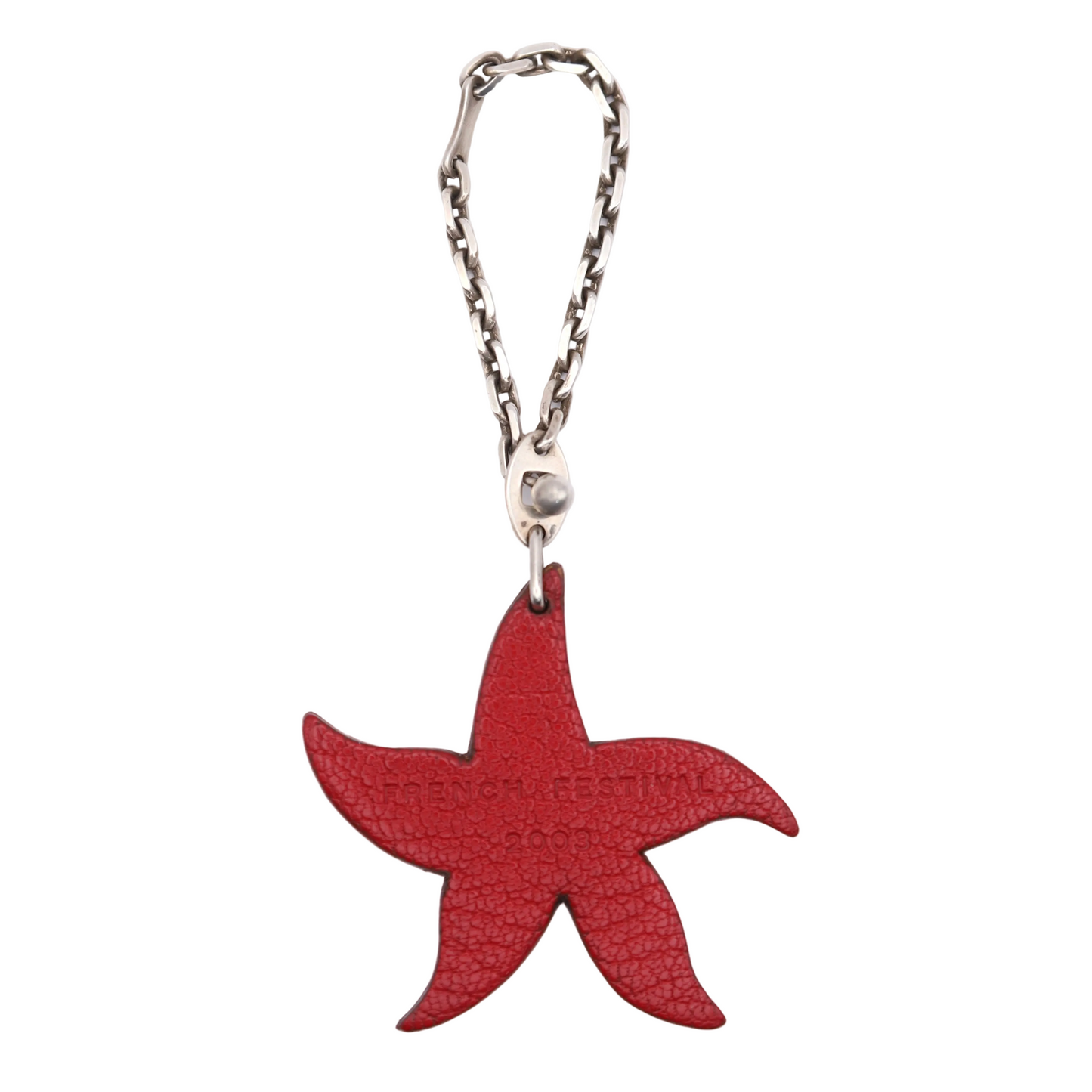 Hermes | S925 Silver Chain Bag Charm Cherve  Starfish