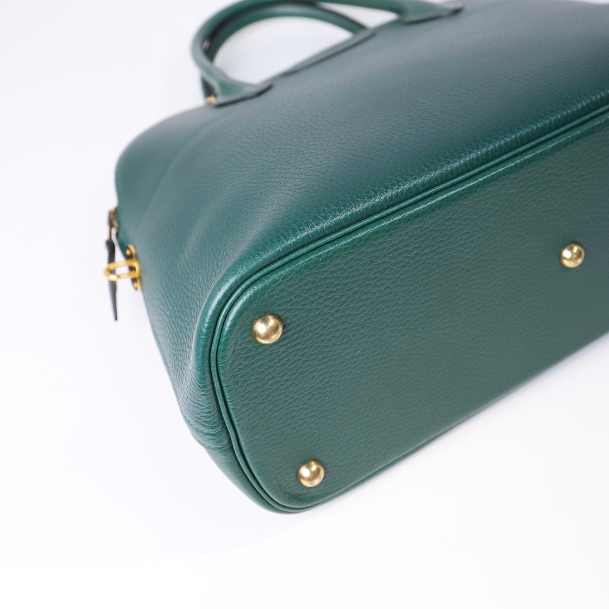 Hermes Bolide 35 2-Way in Vachette Ardennes Dark Green 1993