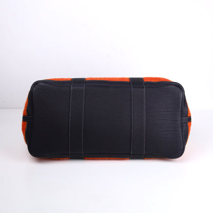 Hermes｜ Limited Garden Party PM  Wool Handbag