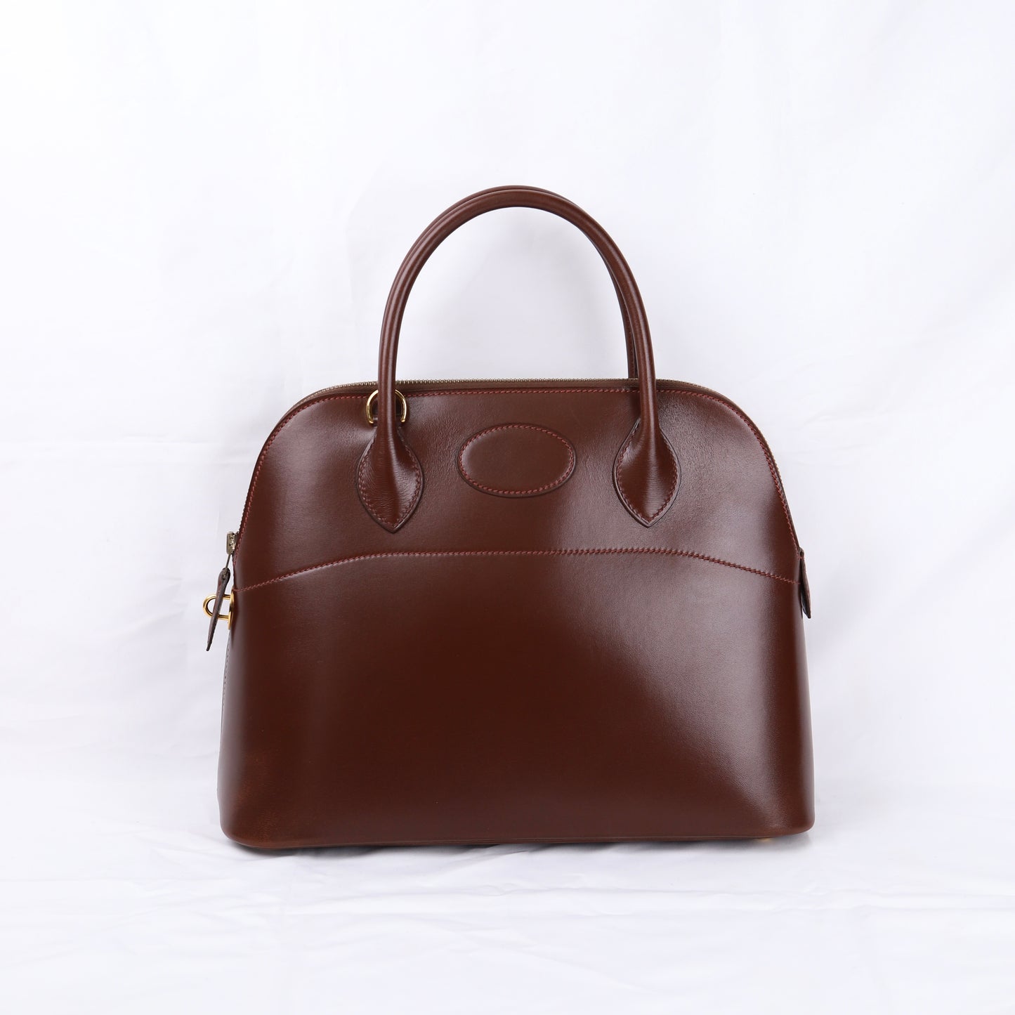 Hermes Bolide 31 Handbag in Box Calf Chocolat 2003