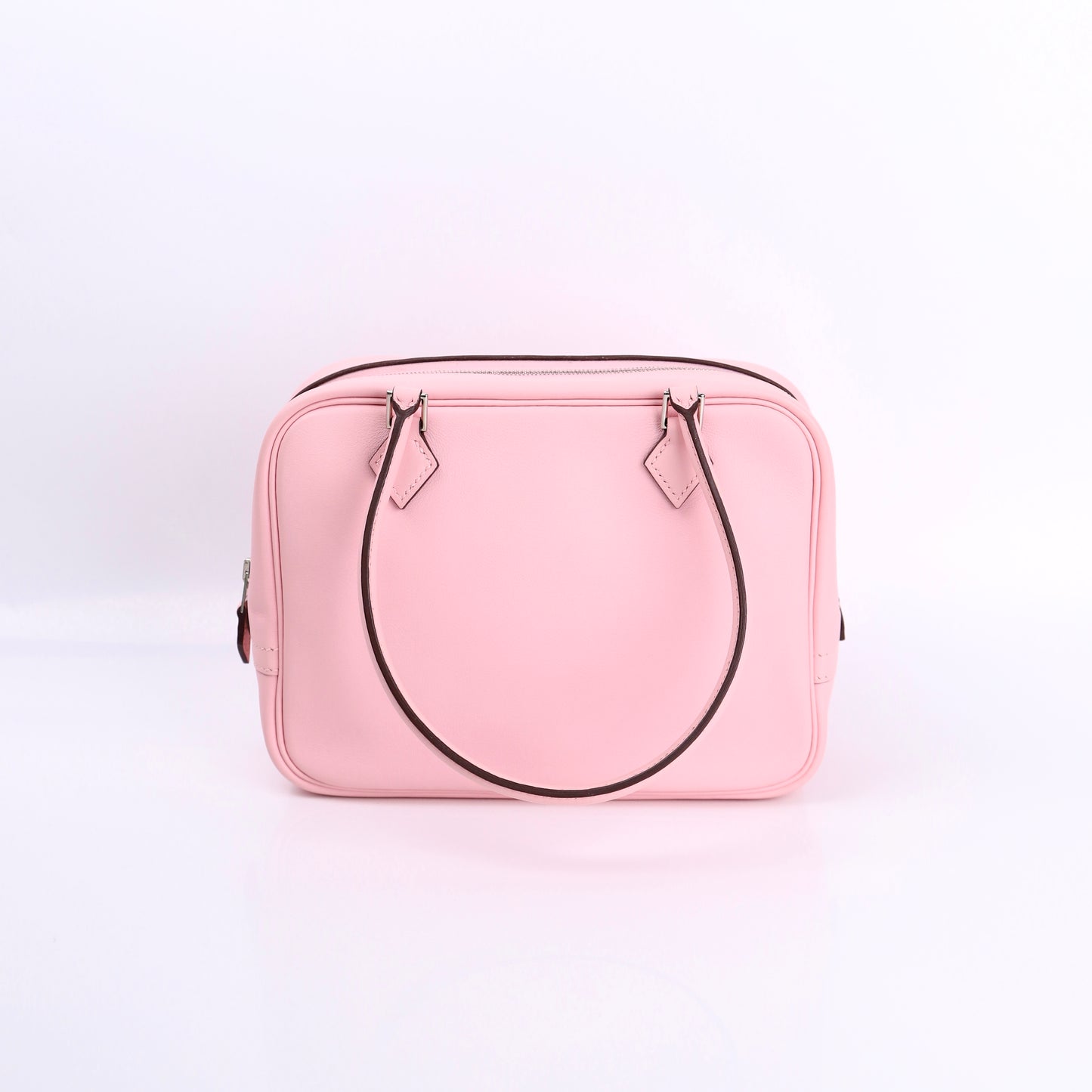 Hermes Plume Mini Handbag Plume in Rose Sakura Swift 2015, front view
