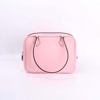 Hermes Plume Mini Handbag Plume in Rose Sakura Swift 2015, front view