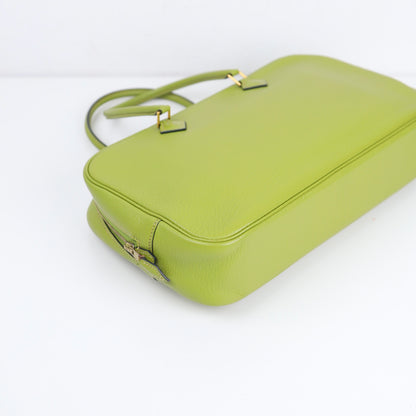 Hermes｜Plume elan 28 Handbag Anis Green Chevre Mysore 2004