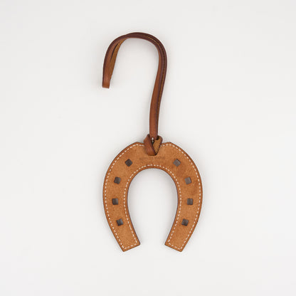 Hermes|Paddock Fer a Cheval Charm Fauve Barenia