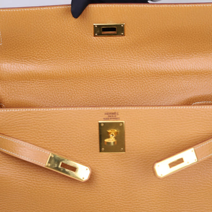 Hermes｜ Kelly 32 Handbag Natural Sable Vachette Ardenness 1998