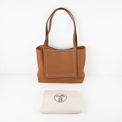 Hermes｜Cabasellier  Tote bag  Gold Taurillon Clemence 2022
