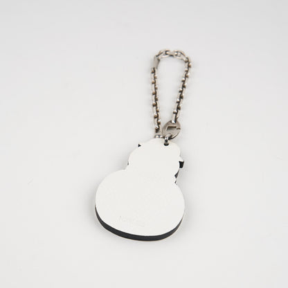 Hermes |S925 Chain Bag Charm Snowman